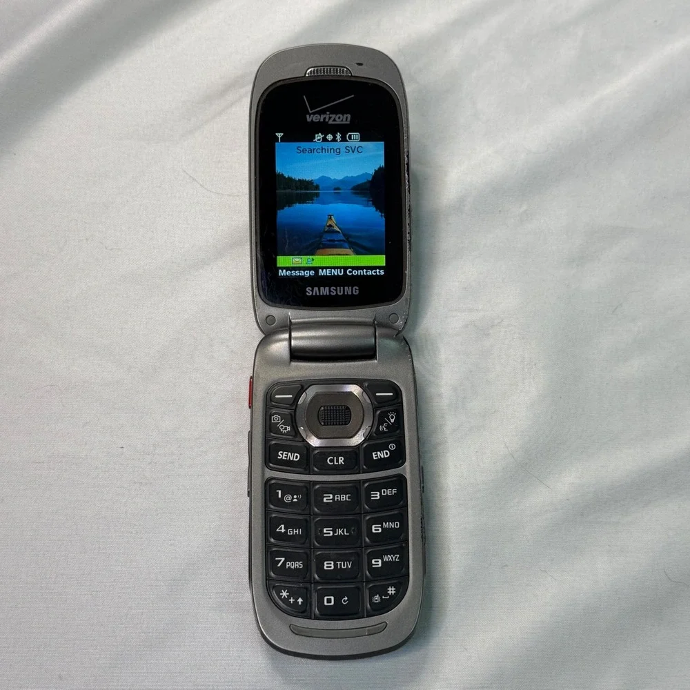Samsung Convoy SCH-U640 Verizon Rugged Flip Phone Black Grey Vintage WORKS